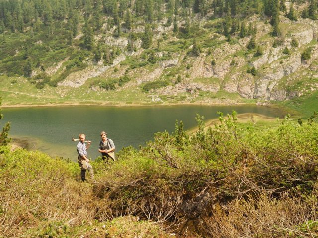 Wurzelgraben über dem Funtensee