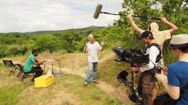 Filming with Friedemann Schrenk in Malawi