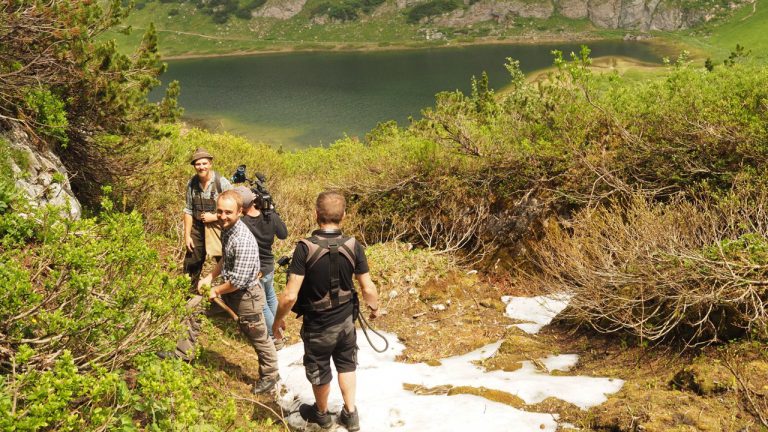 WUrzelgraben über dem Funtensee