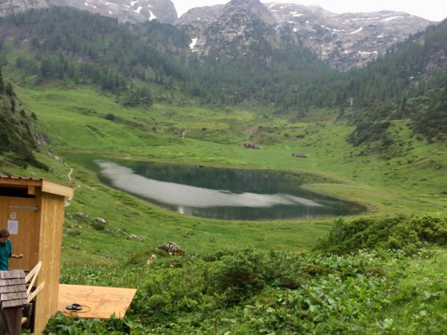 Blick vom Kärlingerhaus über den Funtensee