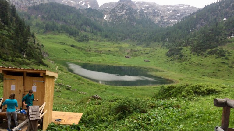 Blick vom Kärlingerhaus über den Funtensee