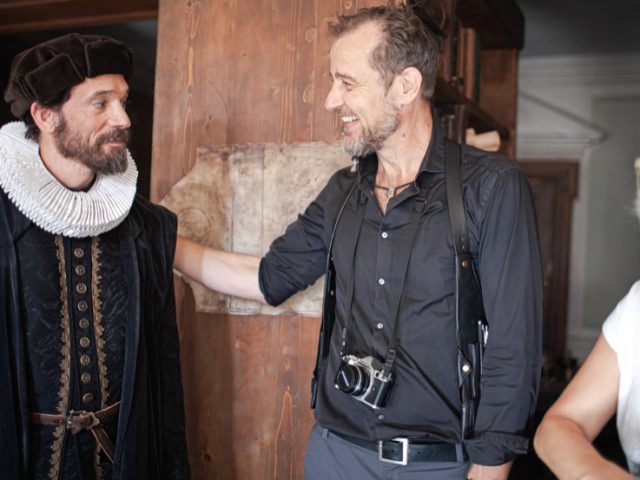 Preparing a sceen with main actor Markus Klauk aka Ferdinand Magellan