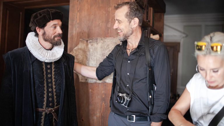 Preparing a sceen with main actor Markus Klauk aka Ferdinand Magellan