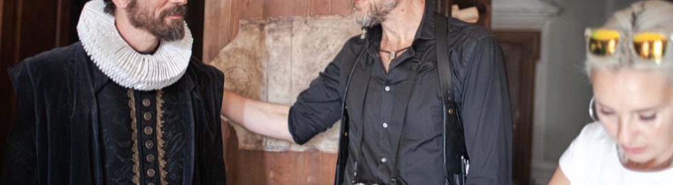 Preparing a sceen with main actor Markus Klauk aka Ferdinand Magellan