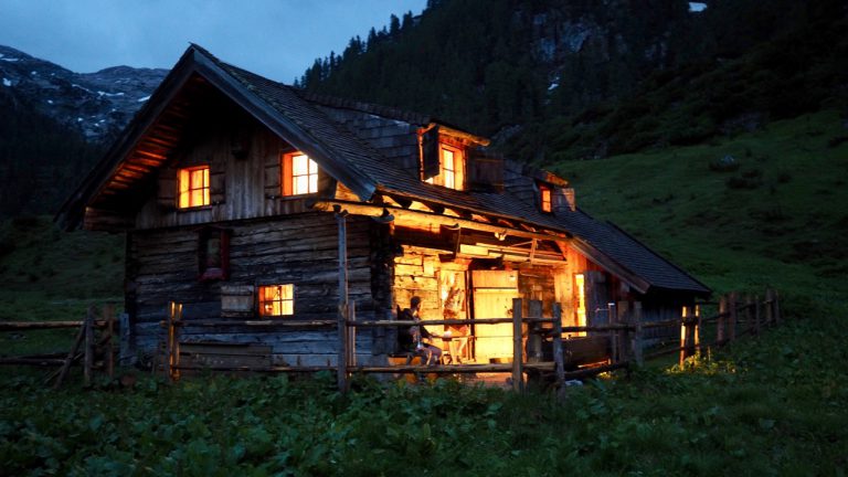 Feierabend auf der Brennerhütte